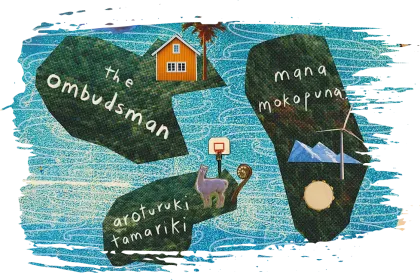 Islands representing the 3 agencies who oversee Oranga Tamariki